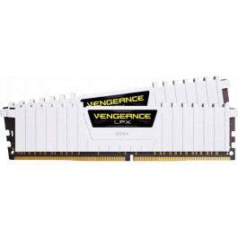   Corsair 16 GB (2x8GB) DDR4 3000 MHz Vengeance LPX White (CMK16GX4M2D3000C16W)