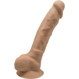   Silexd Фаллоимитатор Silexd Premium Silicone Dildo Model 1 Size 9, карамельный (8433345220161)