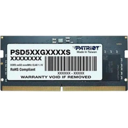   PATRIOT 8 GB SO-DIMM DDR5 5600 MHz (PSD58G560041S)