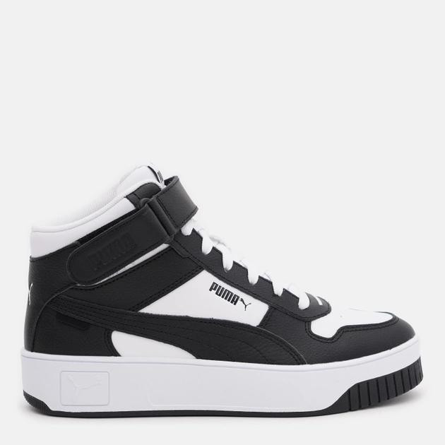 PUMA Жіночі кеди високі  Carina Street Mid 39233703 38 (5UK) 24 см  White- Black (4099683275764) - зображення 1