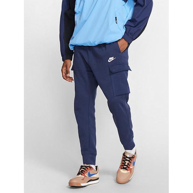 Nike Спортивні штани утеплені чоловічі  M Nsw Club Pant Cargo Bb CD3129-410 3XL Сині (193147747805) - зображення 1