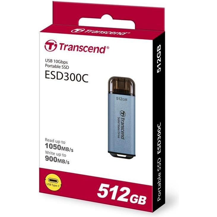 Transcend ESD300 512 GB Sky Blue (TS512GESD300C) - зображення 1