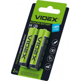   VIDEX AA bat Alkaline 2шт (25400)