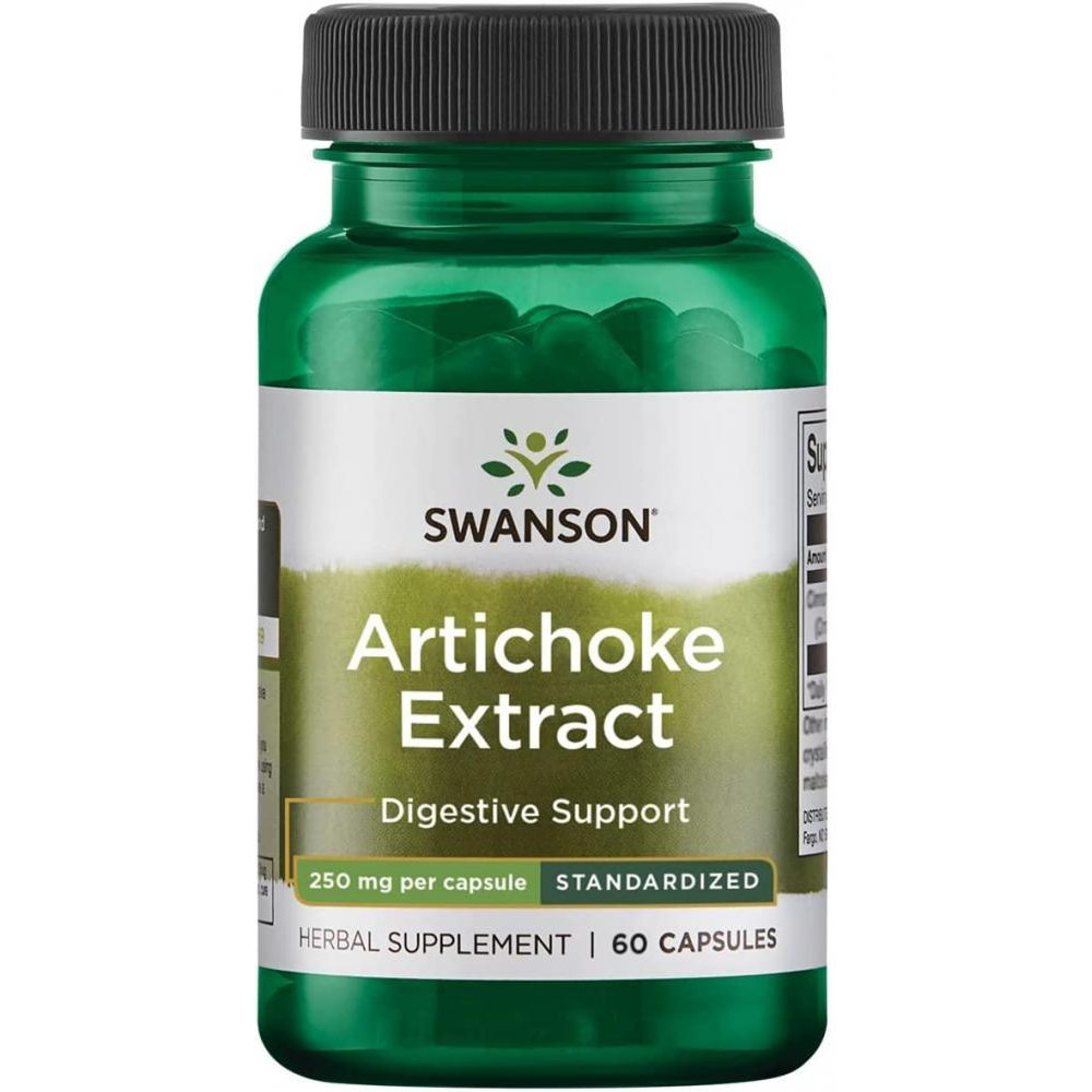 Swanson Artichoke Extract - Standardized 250 mg 60 Caps - зображення 1