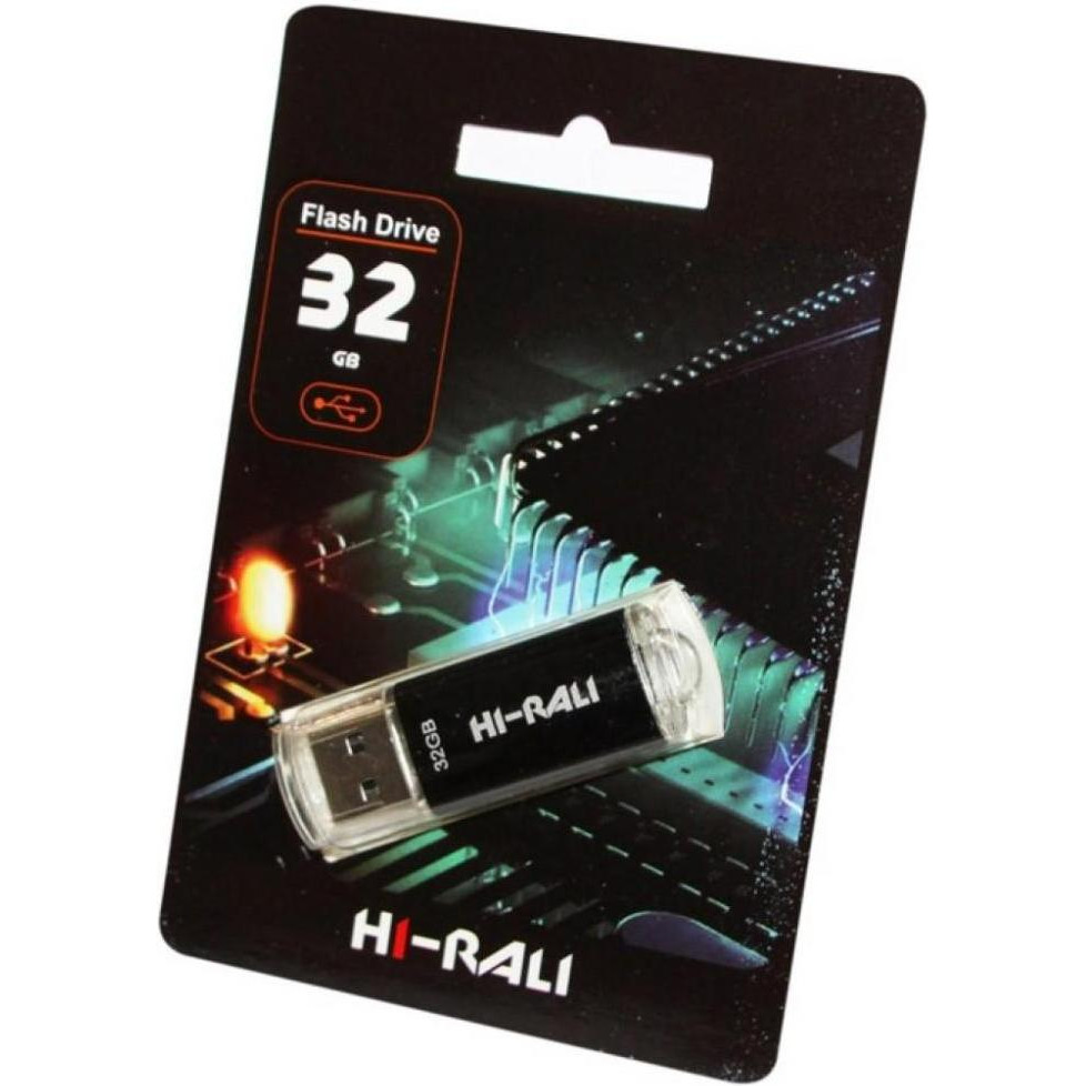 Hi-Rali 32 GB USB Flash Drive Rocket series Black (HI-32GBVCBK) - зображення 1