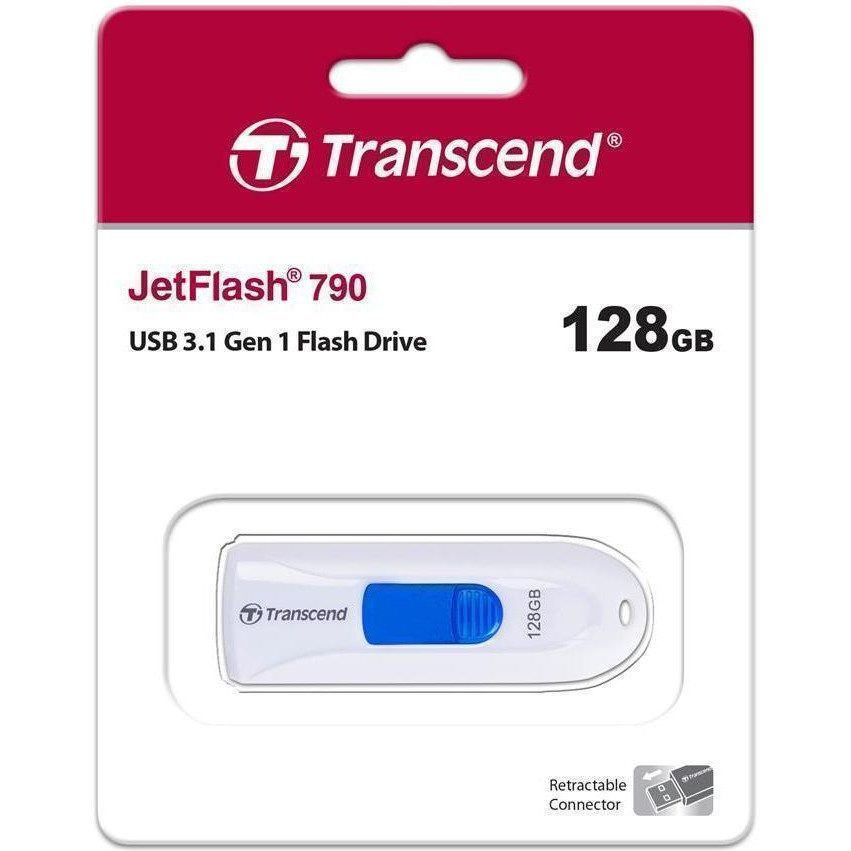 Transcend 128 GB JetFlash 790 TS128GJF790W - зображення 1