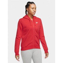   Nike Толстовка на блискавці жіноча утеплена  Club Fleece Full-Zip Hoodie DQ5471-657 M Tall University Red