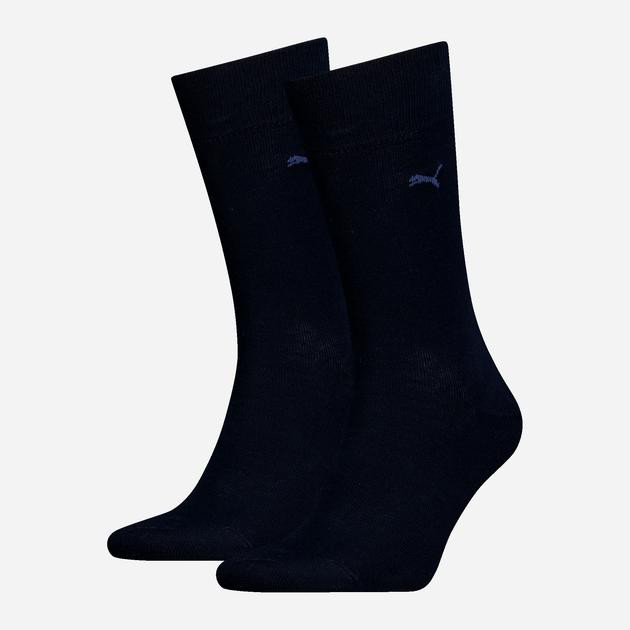 PUMA Набір чоловічих шкарпеток бавовняних  Men Classic Sock 2P 93839103 47/49 2 пари Темно-синій (8720245 - зображення 1