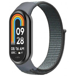   Drobak Ремінець  Nylon Premium для Xiaomi Mi Smart Band 8/9 Stormy Grey (191954)