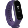 BeCover Ремешок для фитнес браслета  Silicone для Xiaomi Mi Band 3/4 Purple (704129) - зображення 1