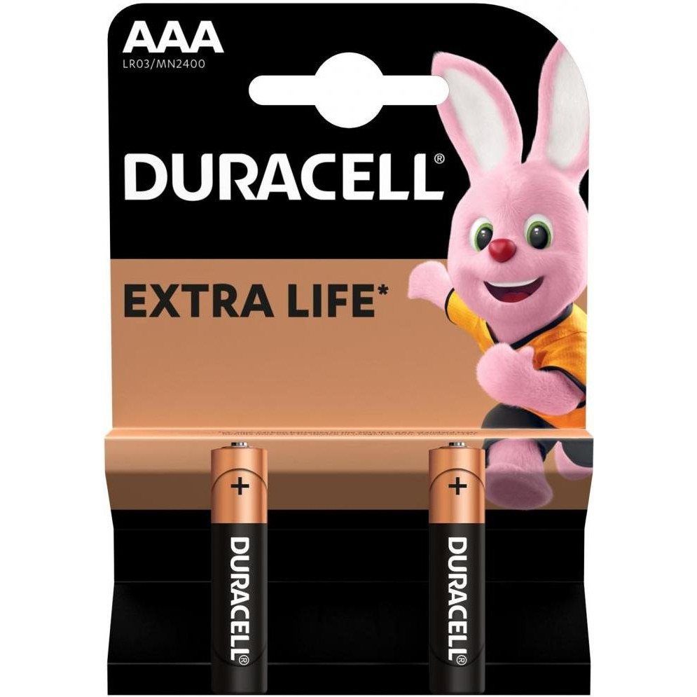 Duracell AAA bat Alkaline 2шт Basic 81545417 - зображення 1