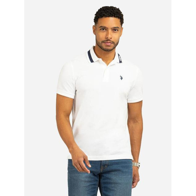 U.S. Polo Assn Поло довге чоловіче  11D262-3O00A(WHITE) XL Біле (11D262-3O00A(WHITE)_XL) - зображення 1