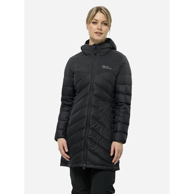 Jack Wolfskin Пуховик жіночий  Tundra Down Coat W 1207751-6000 XS Чорний (4064993895674) - зображення 1