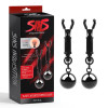 Chisa Novelties Sins Inquisition Playful Weighted Nipple Clamps з грузиками, чорні (30792/CN-862430792) - зображення 1