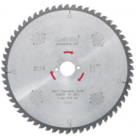   Metabo HW/CT 216x30, 48 WZ 5°, негативний (628041000)