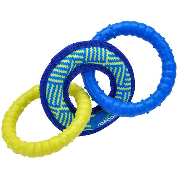 Coastal Игрушка кольца Rascals Fetch Toys Tri Tug для собак, 13 х 2 см (84702_NCLDOG) - зображення 1