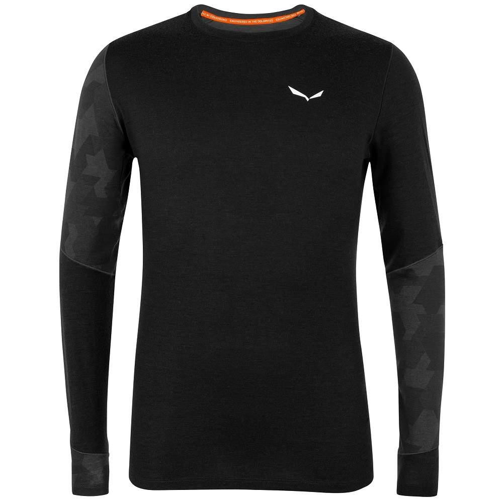 Salewa Термокофта  Cristallo Long Sleeve Mns L Чорний (1054-013.002.9416) - зображення 1