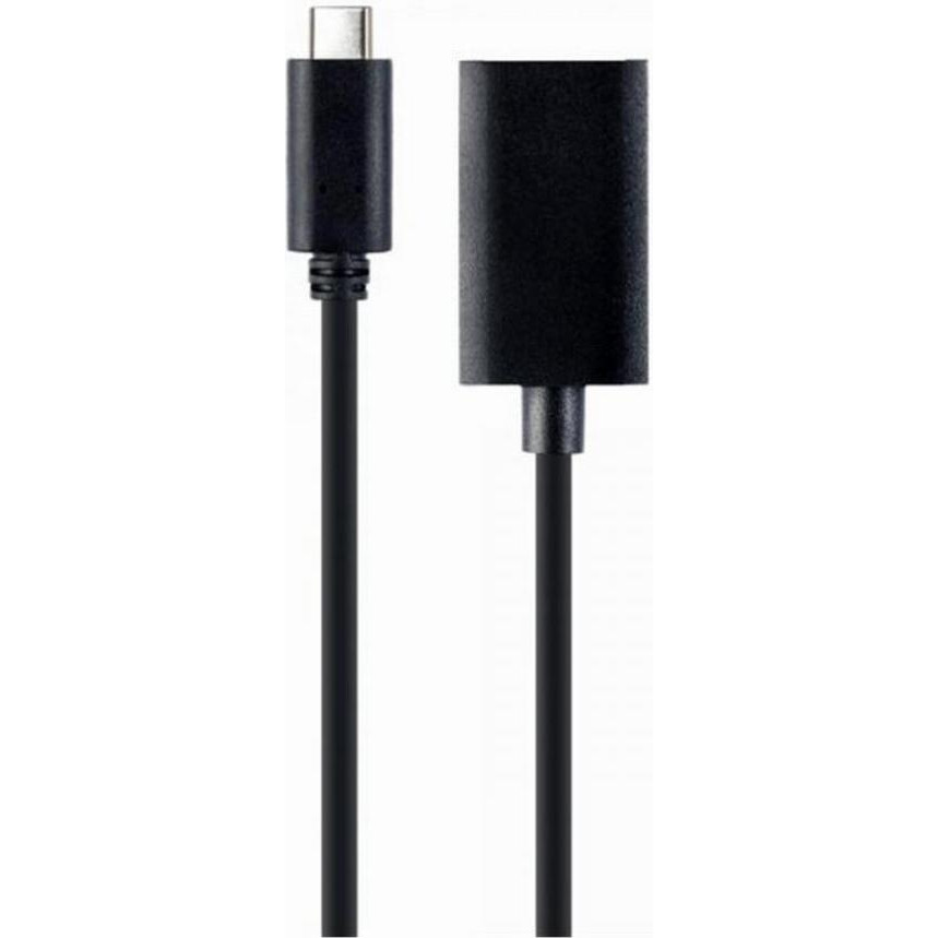 Cablexpert USB-C to DisplayPort Black (A-CM-DPF-02) - зображення 1