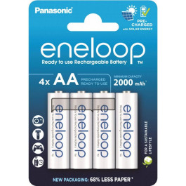   Panasonic AA Eneloop 2000mAh NI-MHx4 (BK-3MCDE/4CP)