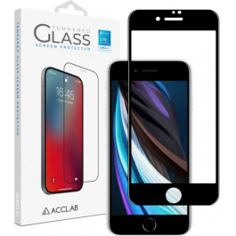   ACCLAB Защитное стекло Full Glue для Apple iPhone 7/8/SE 2020 Black (1283126508172)