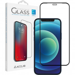   ACCLAB Защитное стекло Full Glue для Apple iPhone 12 Pro Max Black (1283126508233)