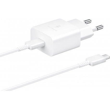 Samsung 15W PD Power Adapter (with Type-C cable) White (EP-T1510XWE) - зображення 1