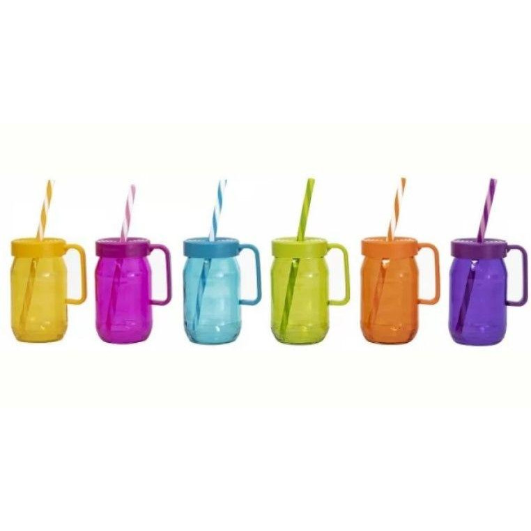 Herevin Чашка  Decorated Mug-Mix-Double Colour Straw-SCT /370 мл, скл с труб. (111761-300) - зображення 1