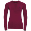 ODLO Термобілизна жіноча  SUW Top Crew Neck L/S Performance Warm Cerise-Chocolate - зображення 1