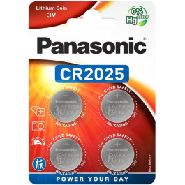   Panasonic CR-2025 bat(3B) Lithium 4шт (CR-2025EL/4B)