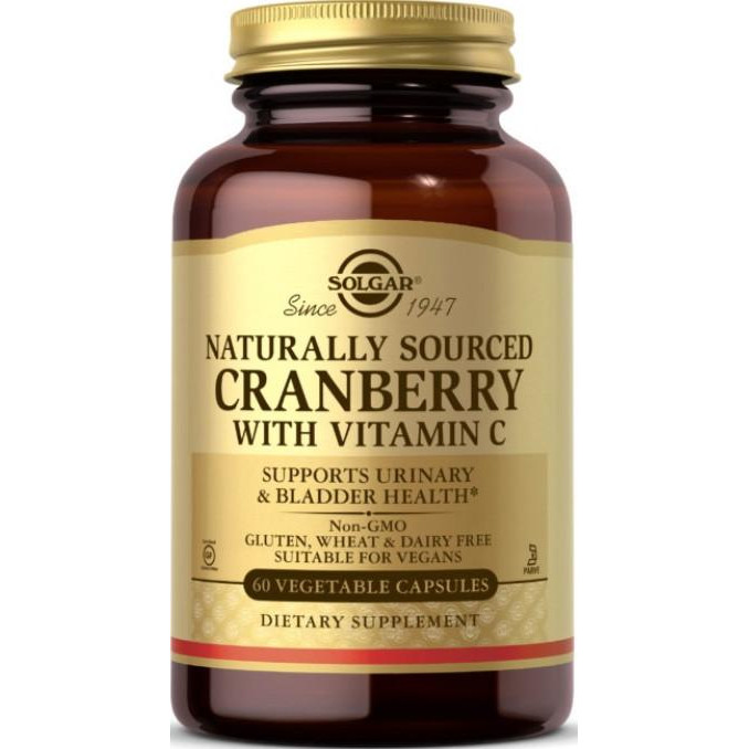 Solgar Cranberry with Vitamin C naturally sourced 60 капс - зображення 1