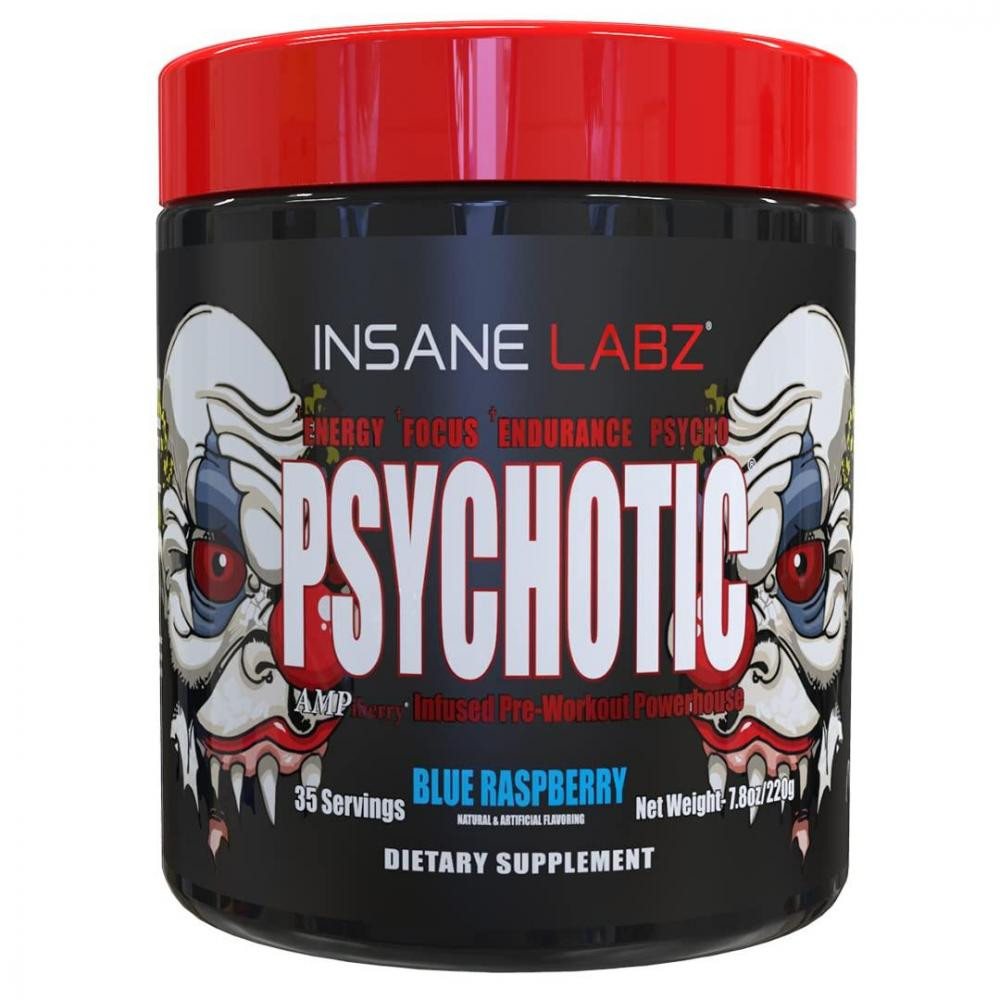 Insane Labz Psychotic 220 g /35 servings/ Blue Raspberry - зображення 1