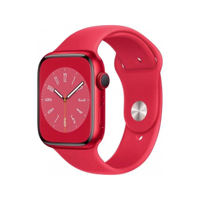 Apple Watch Series 8 GPS + Cellular 41mm PRODUCT RED Al. Case w. PRODUCT RED S. Band - M/L (MNV63) - зображення 1