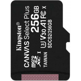   Kingston 256 GB microSDXC Class 10 UHS-I U3 Canvas Select Plus SDCS2/256GBSP