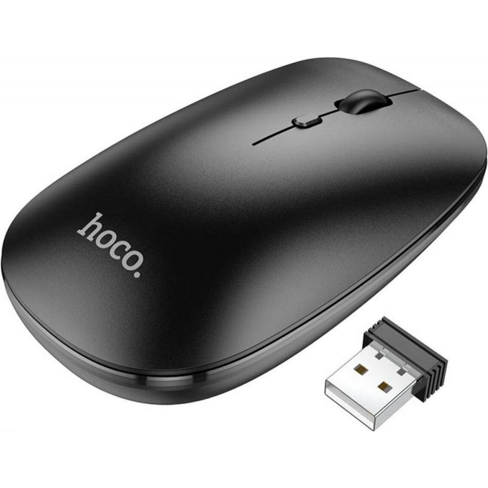 Hoco GM15 Art dual-mode business wireless mouse Black - зображення 1