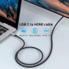 Vention USB Type-C to HDMI v2.0 1.5m Grey (CRBBG) - зображення 5