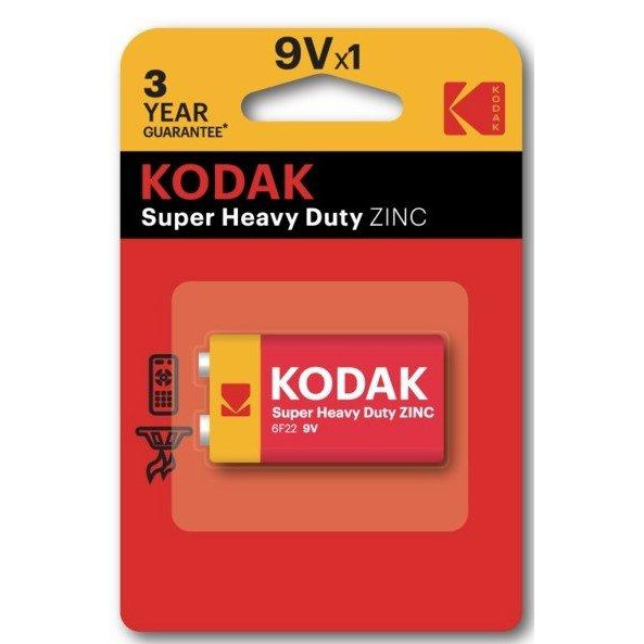 Kodak Krona bat(9V) Alkaline 1шт XTRALIFE (887930953435) - зображення 1