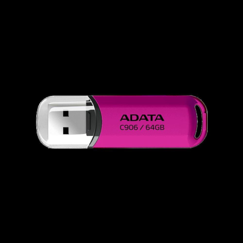 ADATA 64 GB C906 USB 2.0 Pink (AC906-64G-RPP) - зображення 1