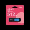 ADATA 512 GB UV128 USB 3.2 Black/Blue (AUV128-512G-RBE) - зображення 4