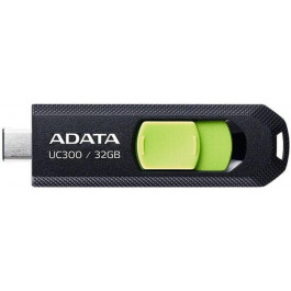   ADATA 32 GB UC300 Type-C 3.2 Black/Green (ACHO-UC300-32G-RBK/GN)