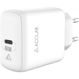   ACCLAB AL-TC125 USB Type-C 25W White (1283126538841)