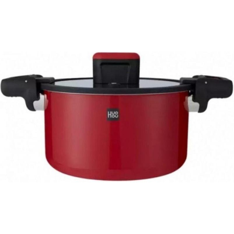 Xiaomi HUOHOU Stainless Steel Enamel Micro Pressure Cooker Red 6л (HU0160) - зображення 1