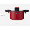 Xiaomi HUOHOU Stainless Steel Enamel Micro Pressure Cooker Red 6л (HU0160) - зображення 5