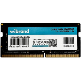   Wibrand 4 GB SO-DIMM DDR4 2666 MHz (WI2666DDR4S/4GB)