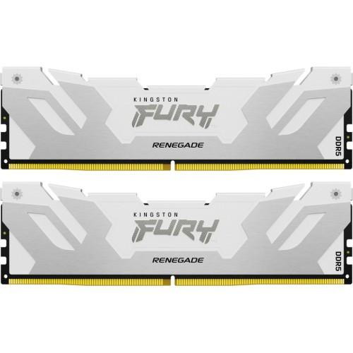 Kingston FURY 32 GB (2x16GB) DDR5 7600 MHz Renegade Silver/White (KF576C38RWK2-32) - зображення 1