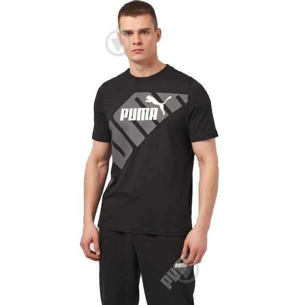 PUMA Чорна чоловіча футболка  POWER Graphic Tee 678960/01 - зображення 1