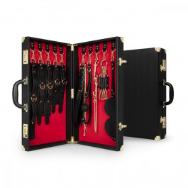    Набір для BDSM Bedroom Fantasies: Bondage Suitcase 13 Pcs - Cow Leather (SX1195)