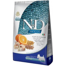   Farmina N&D Ocean Adult Mini Cod, Spelt, Oats Orange 2,5 кг (160733)