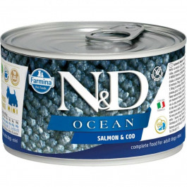   Farmina N&D Grain Free Ocean Salmon & Cod Adult Mini 140 г (8606014102222)