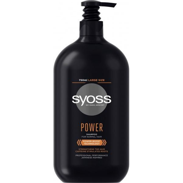 Syoss Шампунь  Men Power з кофеїном для нормального волосся 750 мл (9000101681062) - зображення 1