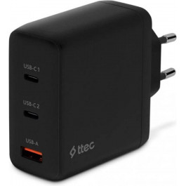   TTEC SmartCharger Trio GAN 120W Black (2SCG04S)